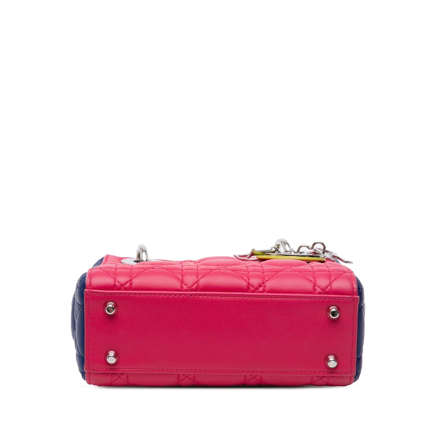 Dior Mini Tricolor Lambskin Cannage Lady Dior