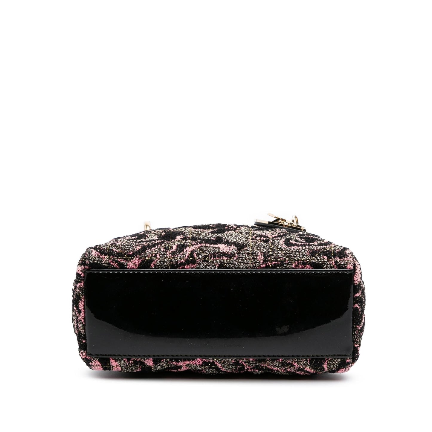 Dior Mini Tweed Rose Embroidered Lady Dior