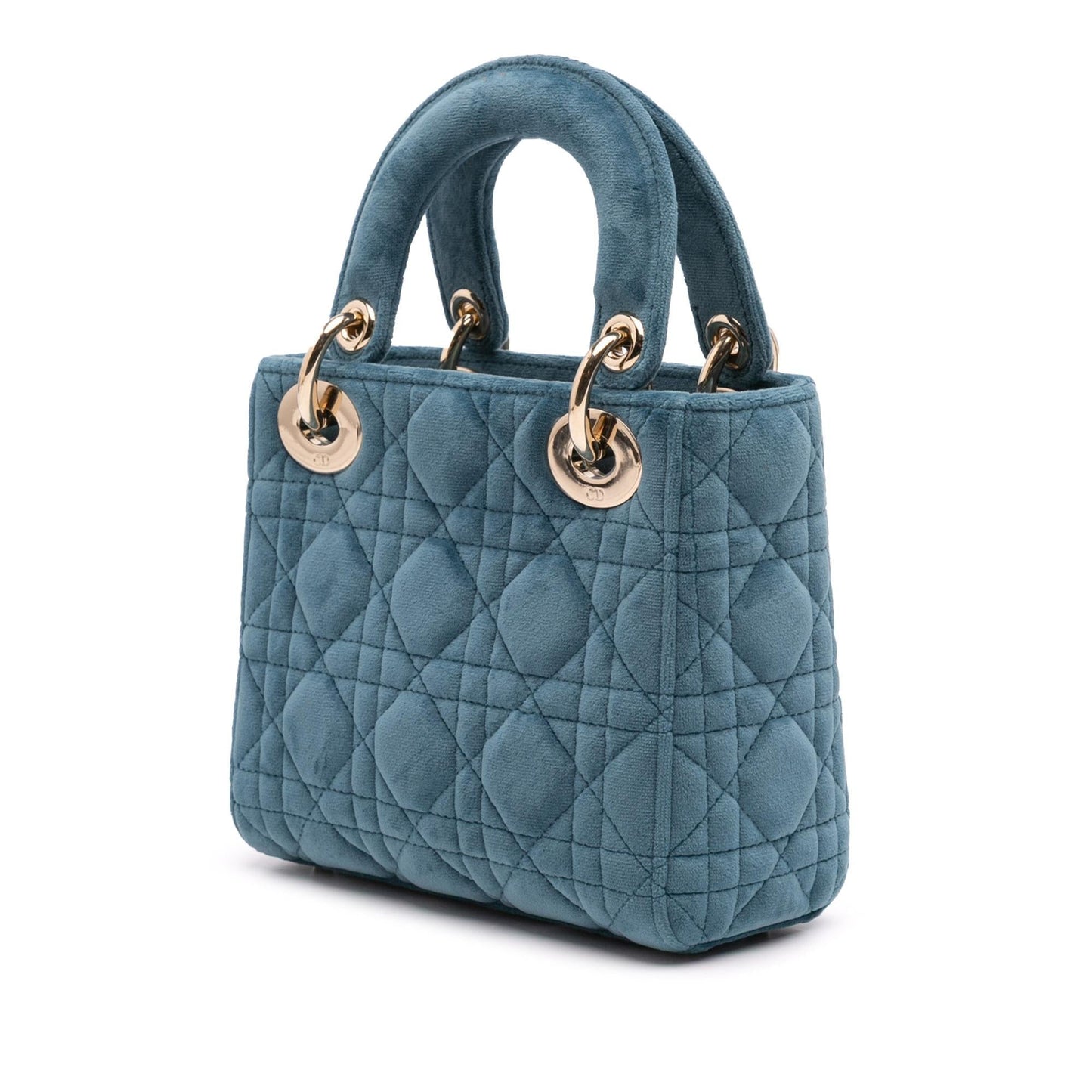 Dior Mini Velvet Cannage Lady Dior
