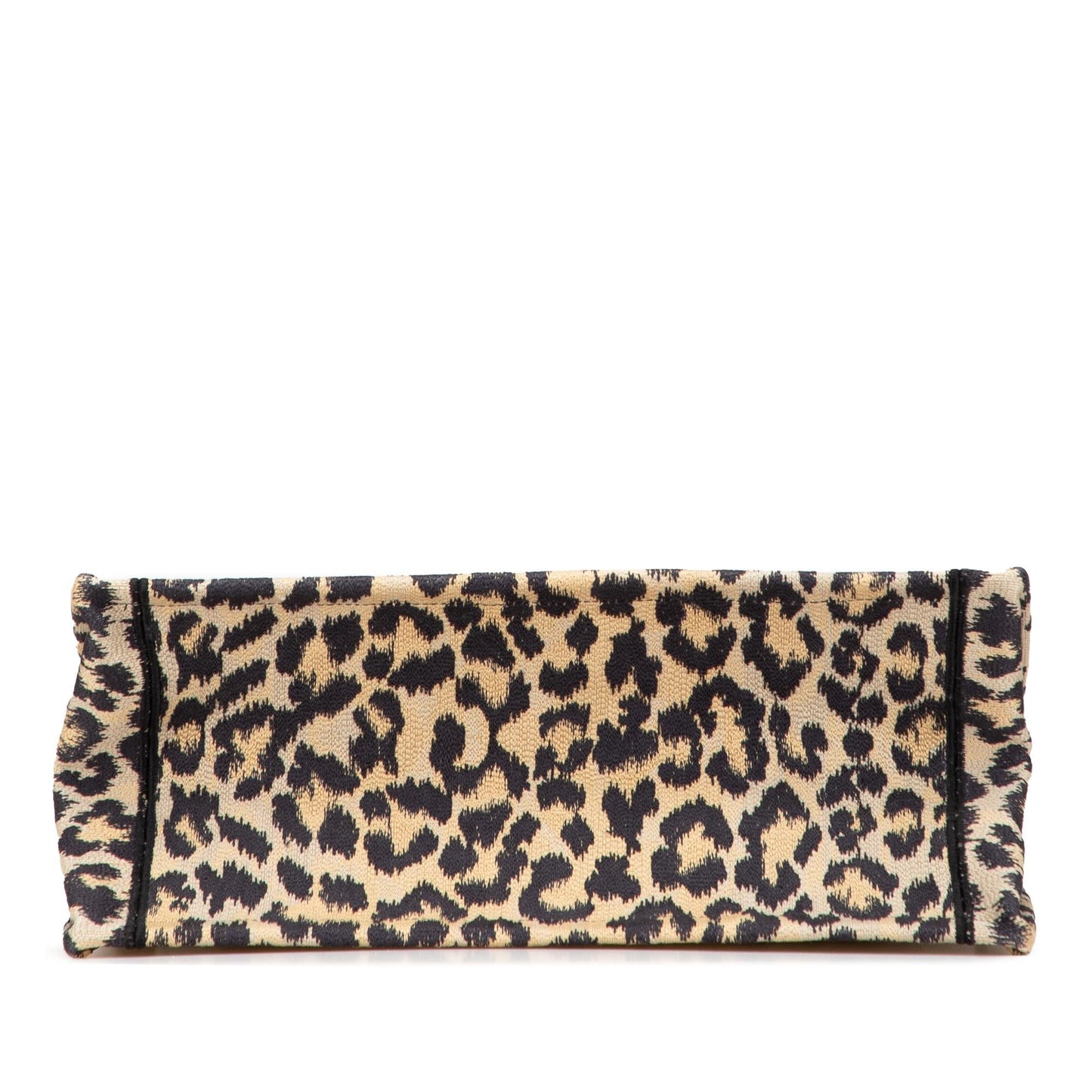 Dior Mizza Medium Embroidered Canvas Leopard Book Tote