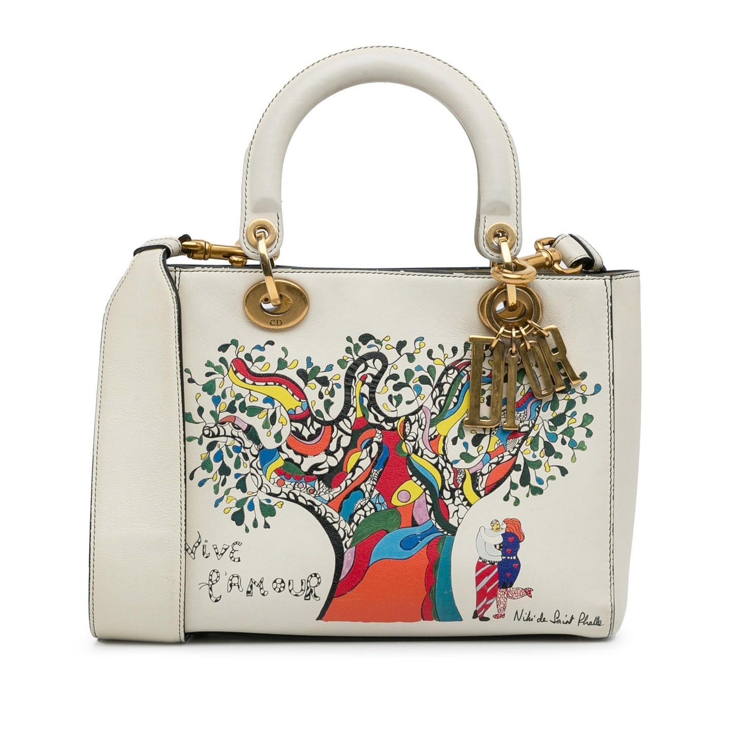 Dior Niki de Saint Phalle Medium Calfskin Vive l'amour Lady Dior