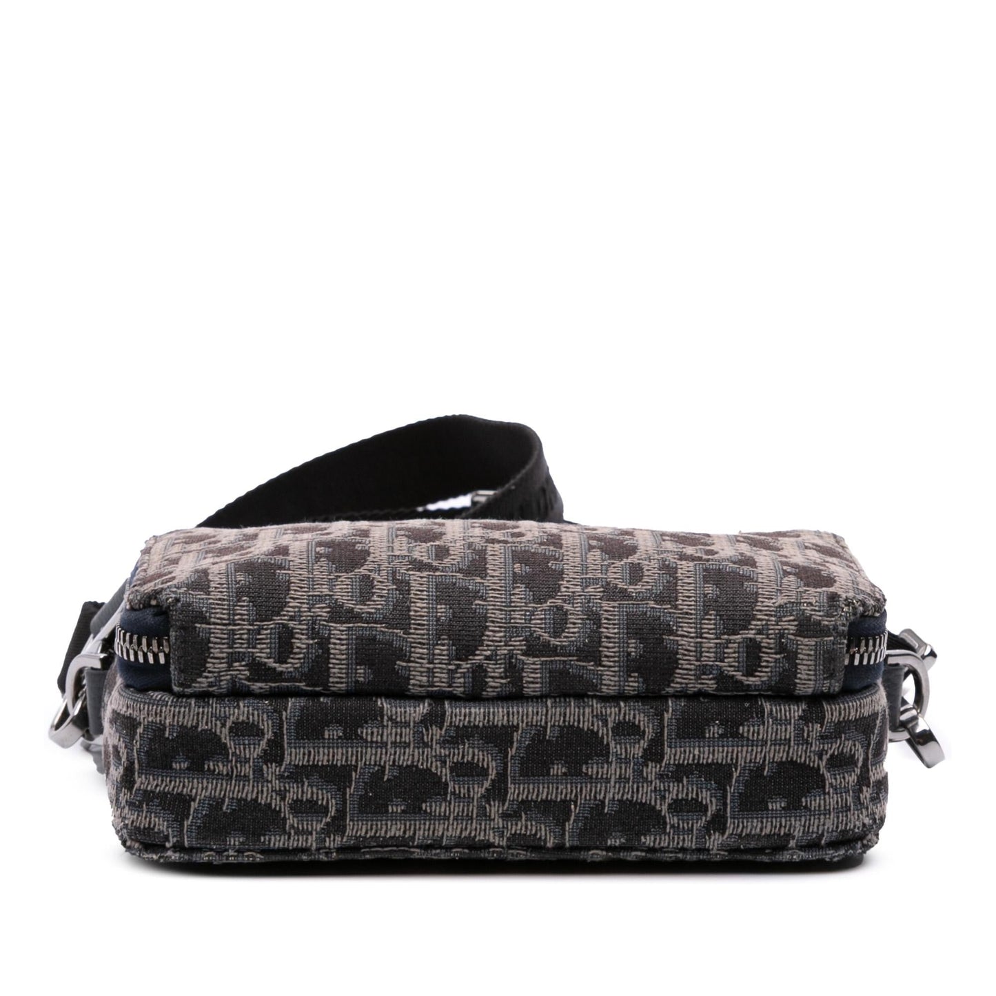 Dior Oblique Canvas Zipped Pouch with Strap