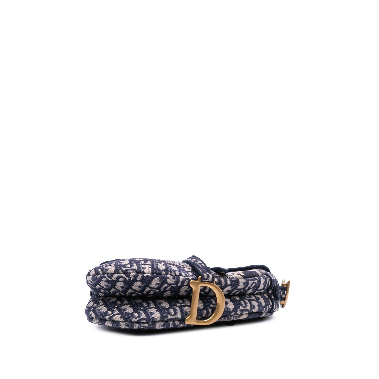 Dior Oblique Embroidered Canvas Saddle Bag
