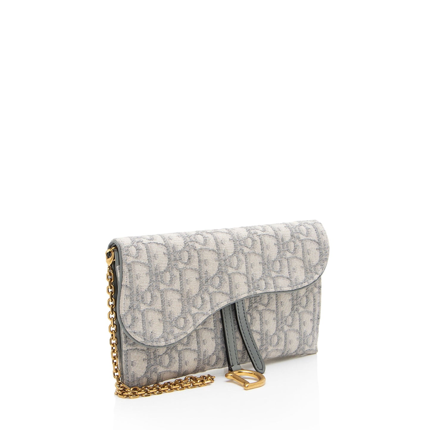 Dior Oblique Small Saddle Pouch with Chain