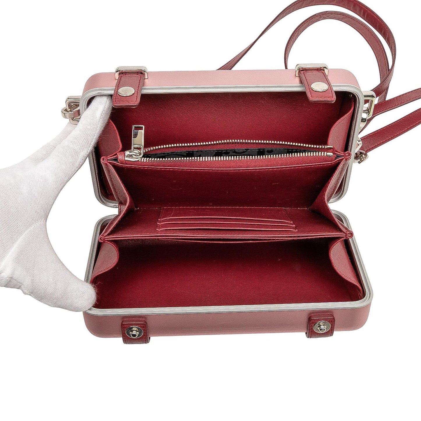 Dior Rimowa Aluminum Personal Clutch On Strap