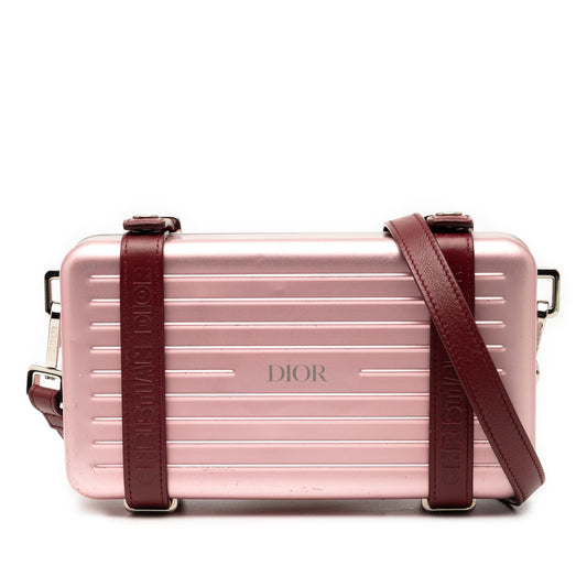 Dior Rimowa Aluminum Personal Clutch On Strap