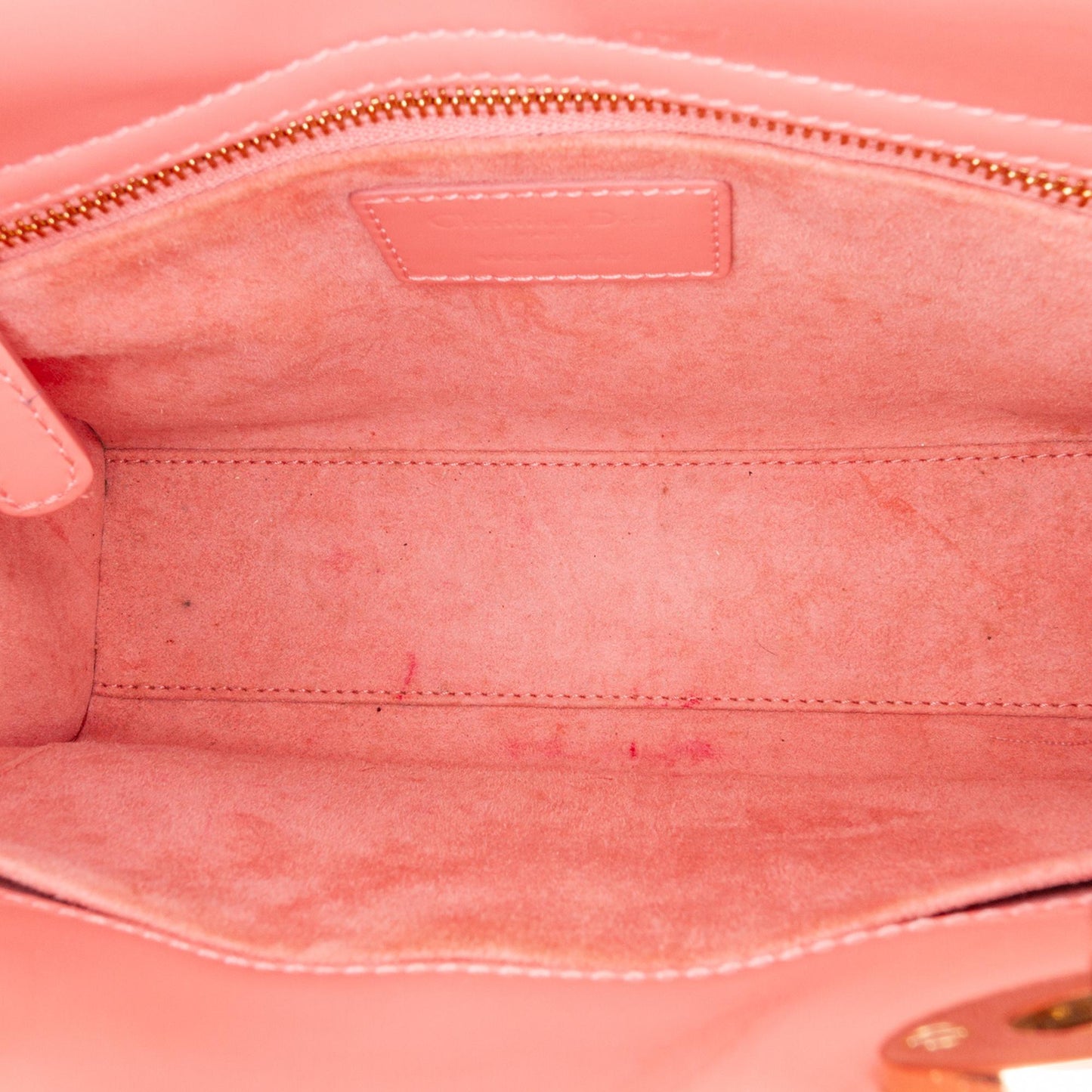 Dior Small Patent Cannage Lady Dior
