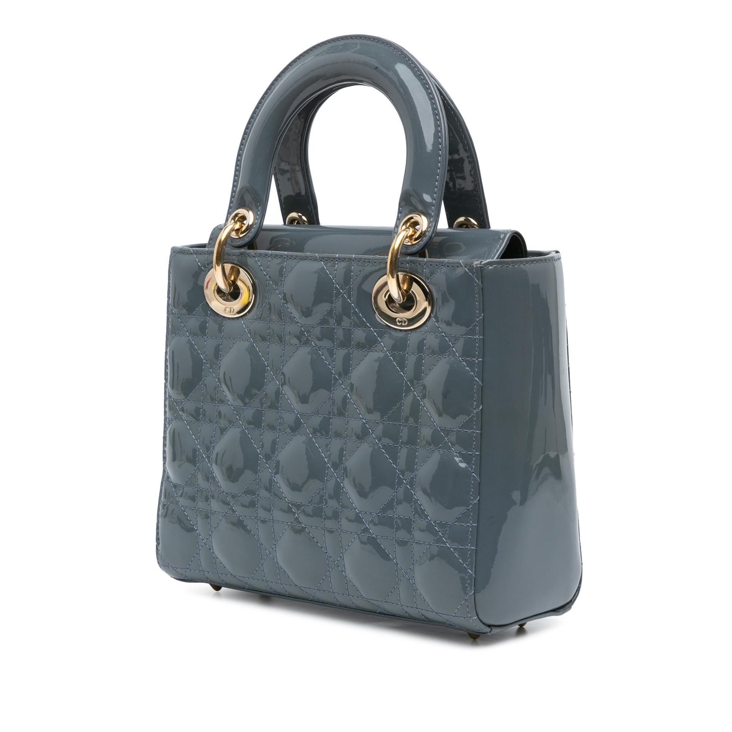 Dior Small Patent Cannage Lady Dior