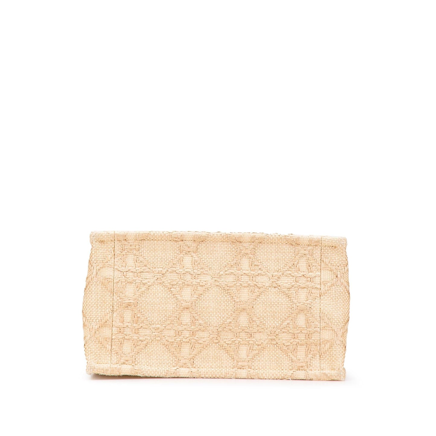 Dior Small Raffia Cannage Book Tote