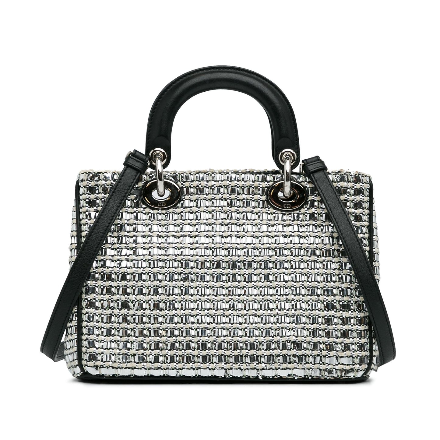 Dior Small Tweed Patch Diorissimo Tote (SHG-HovcIt)