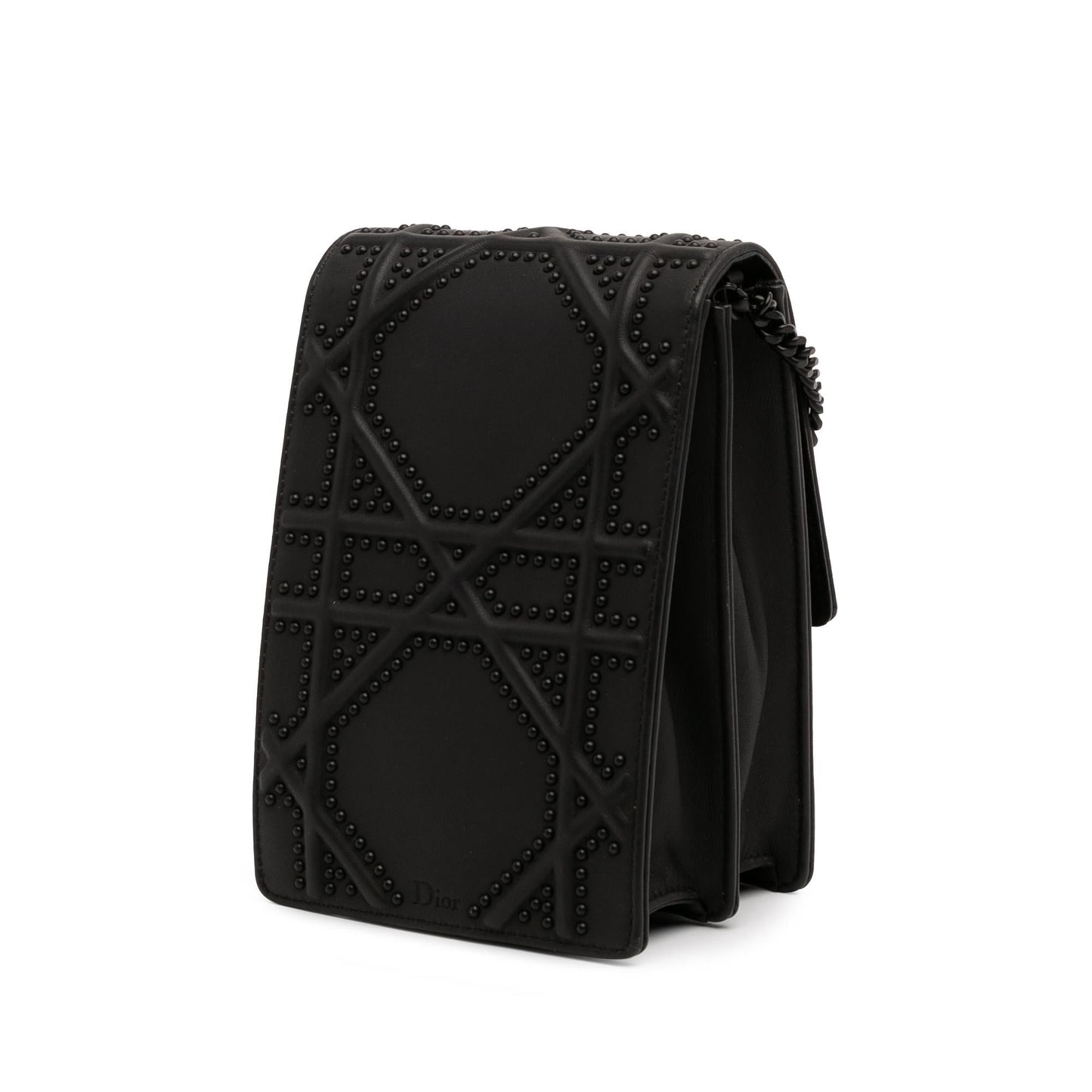 Dior Ultra Matte Calfskin Studded Vertical Diorama