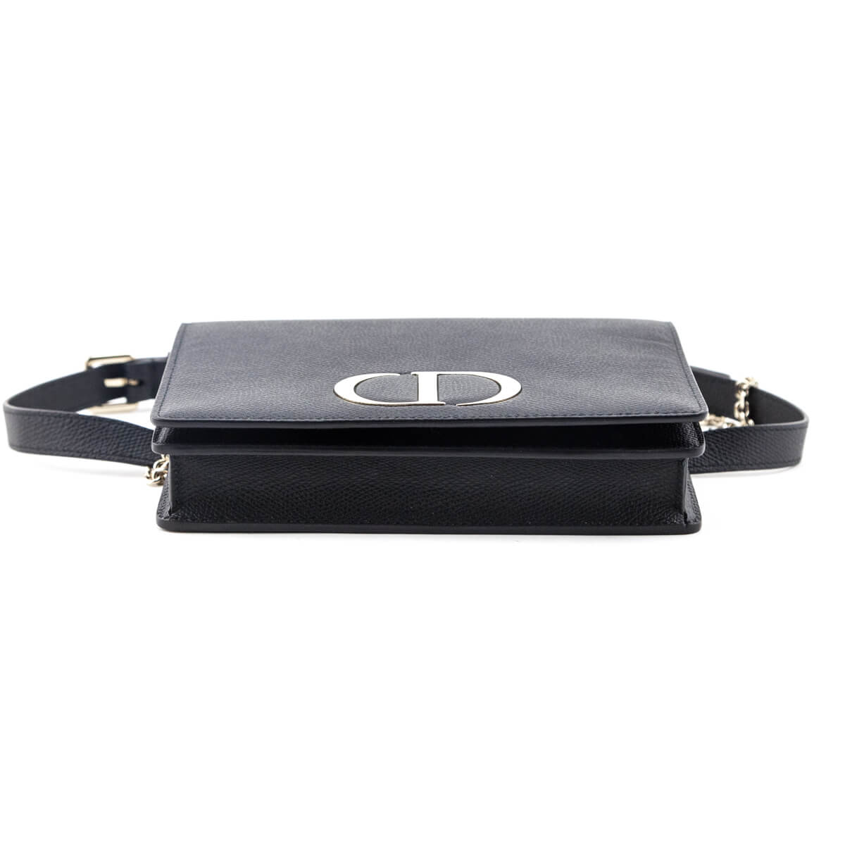 Dior Black Grained Calfskin 2-in-1 30 Montaigne Pouch