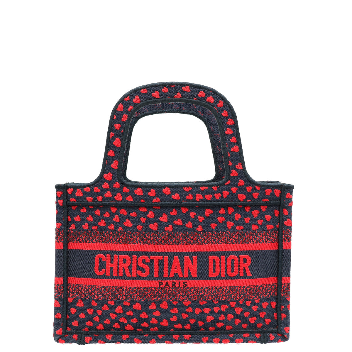 Christian Dior Bicolor "I Love Paris" Mini Book Tote Bag