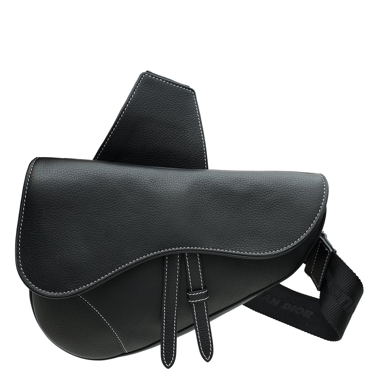 Christian Dior Black Saddle Crossbody Bag