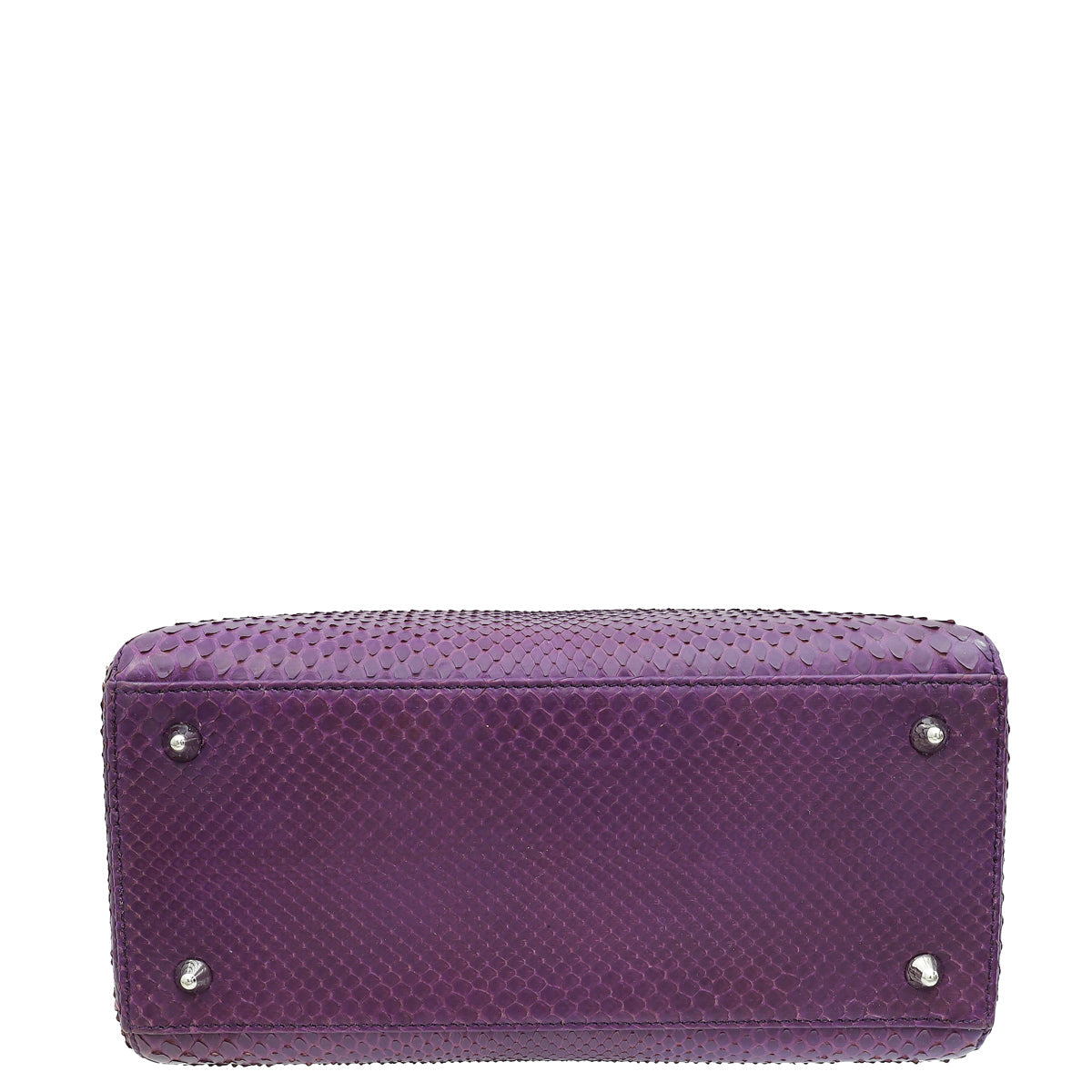 Christian Dior Violet Python Lady Dior Medium Bag