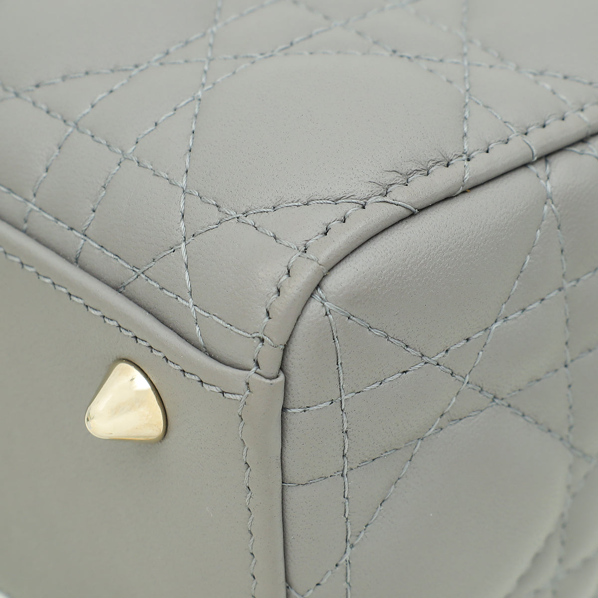 Christian Dior Grey Lady Dior My ABCDior Small Bag