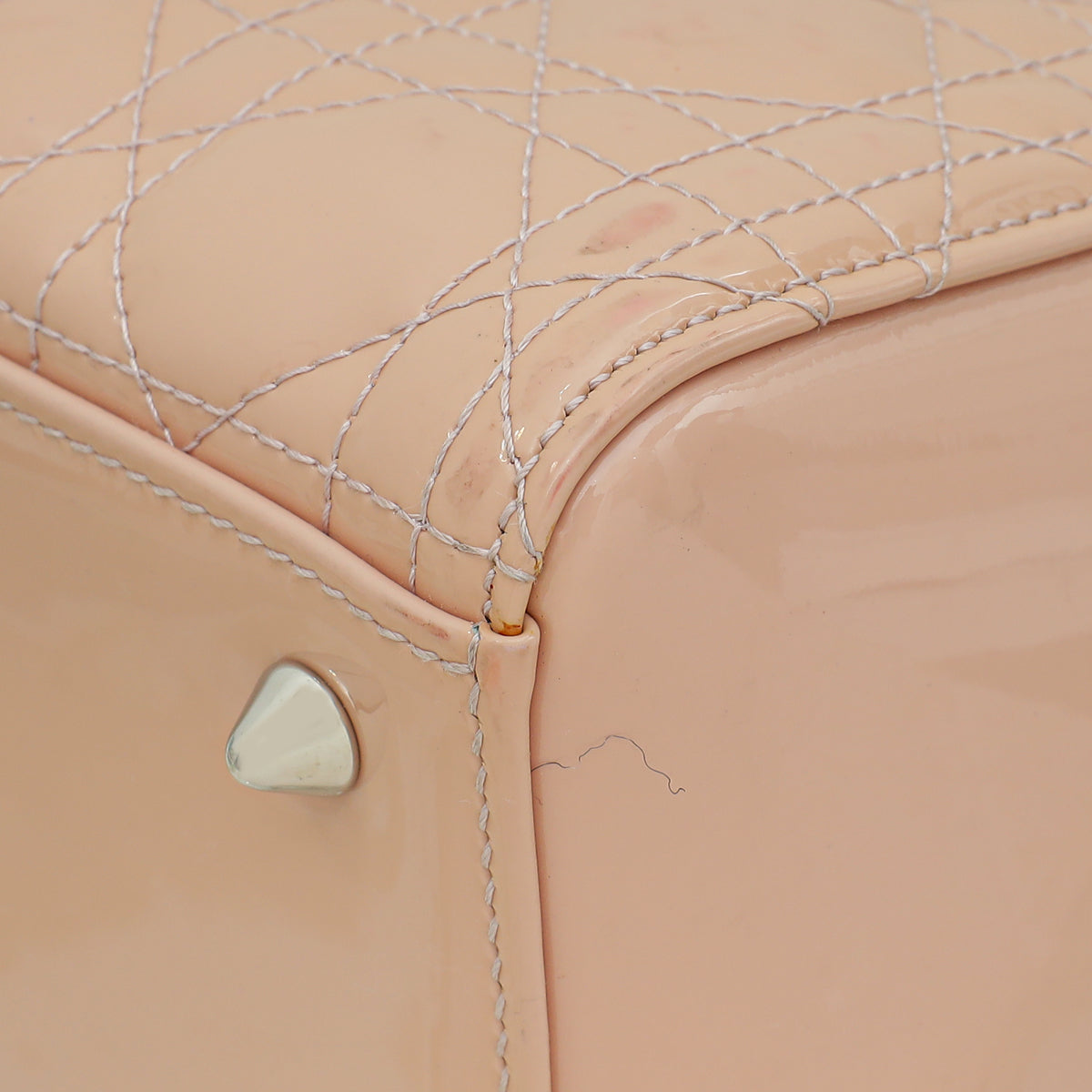 Christian Dior Cream Cannage Lady Dior Medium Bag