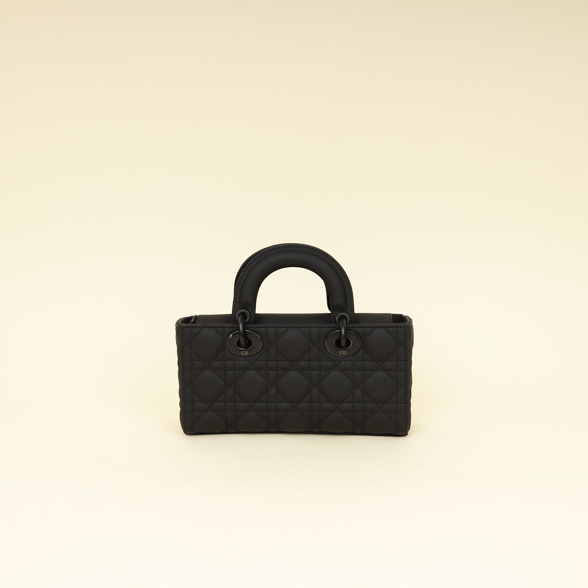 Christian Dior Black Ultramatte Cannage Lady D-Joy Small Bag