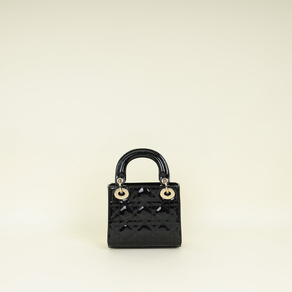 Christian Dior Black Lady Dior Mini Chain Bag