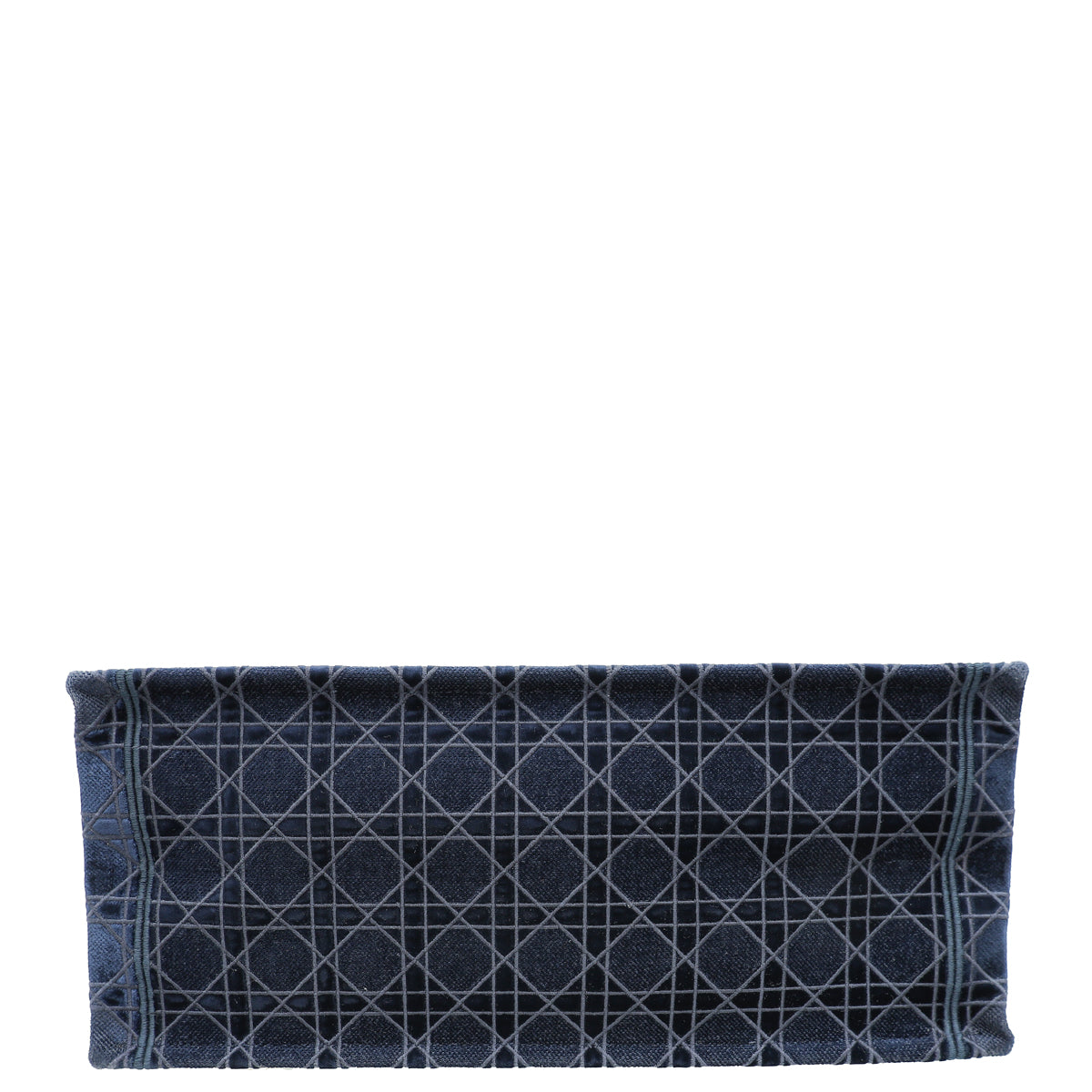 Christian Dior Bicolor Velvet Cannage Book Tote Large Bag