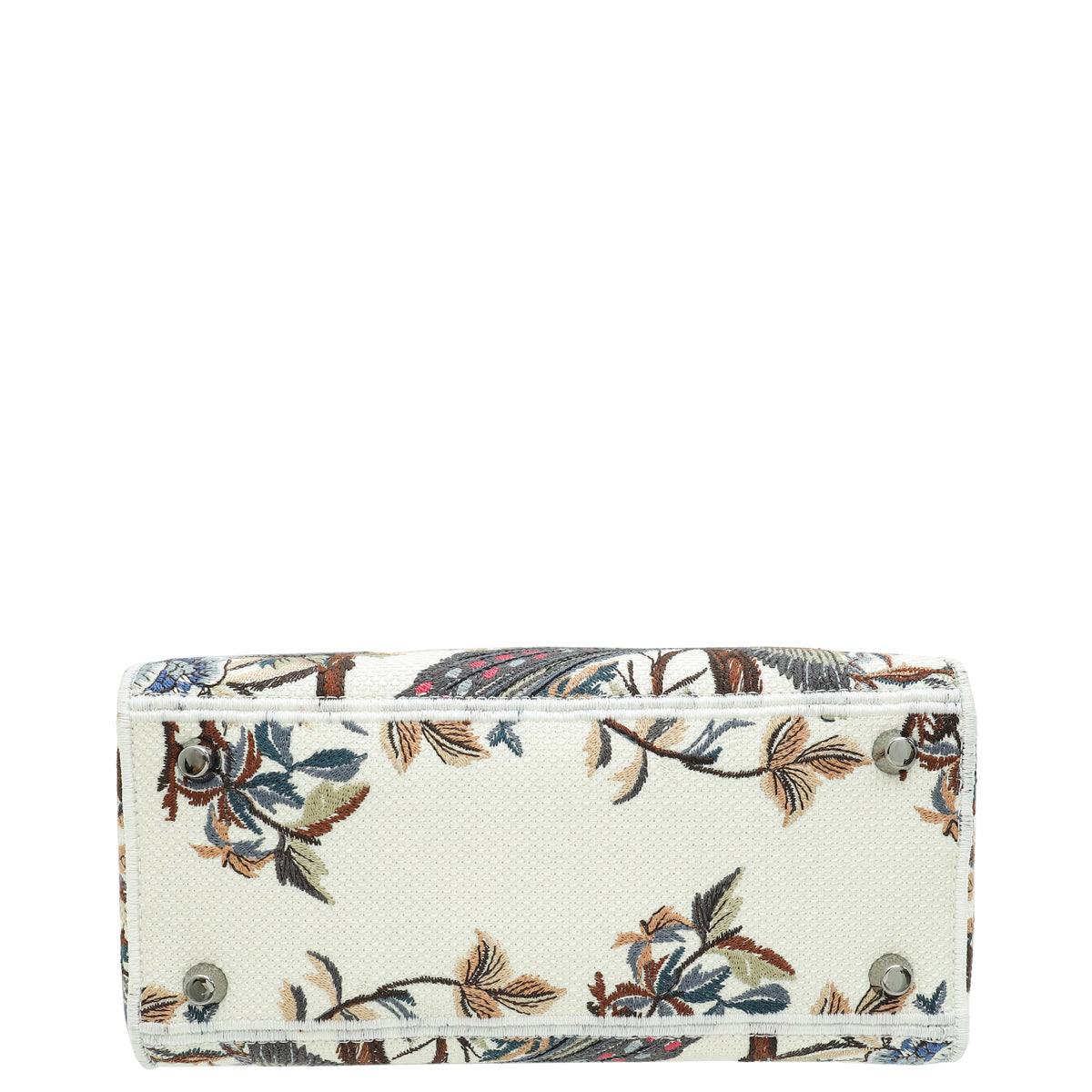 Christian Dior Multicolor Lady Dior D-Lite Embroidered Jardin D'Hiver Medium Bag