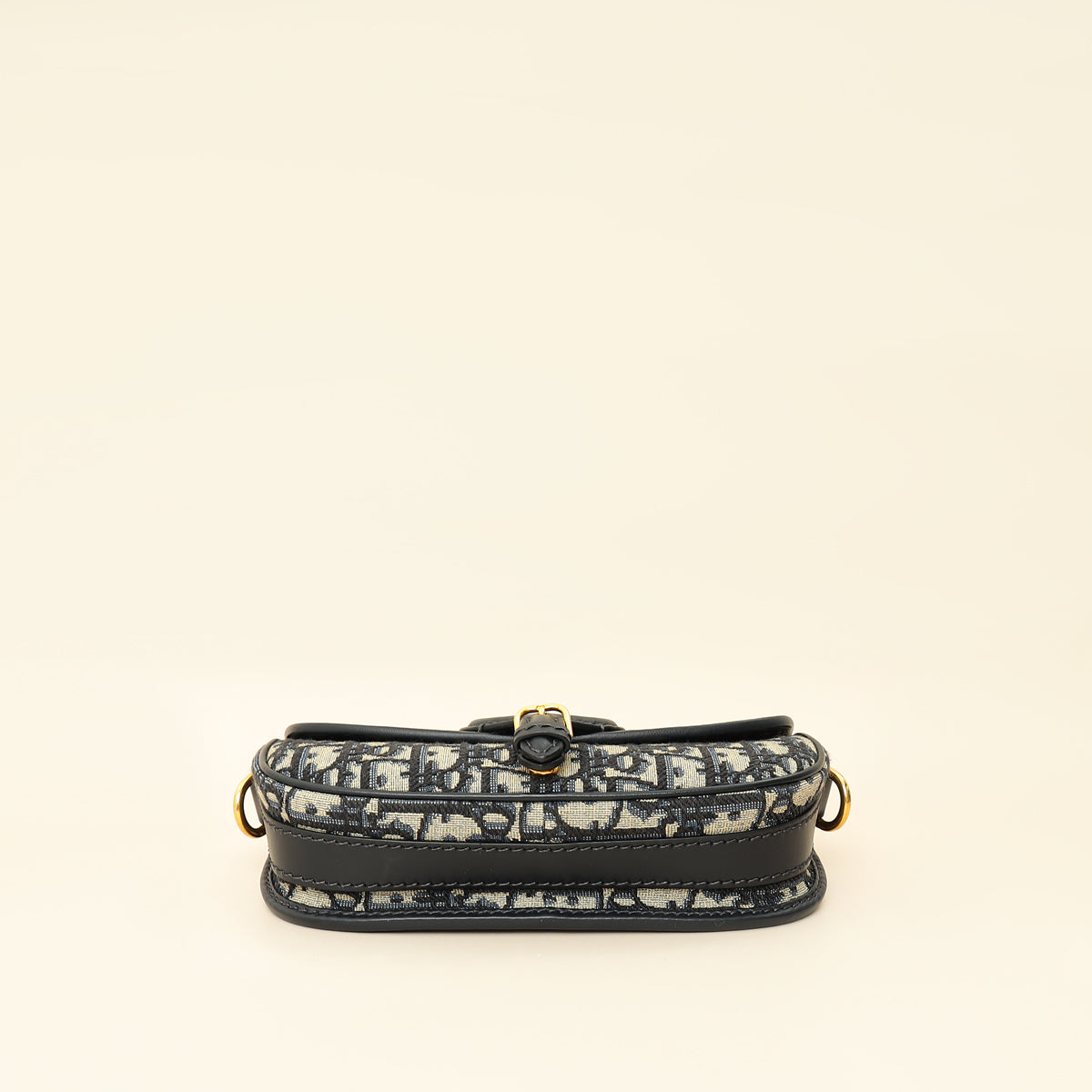 Christian Dior Navy Blue Oblique Bobby East-West Bag