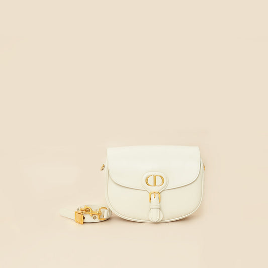 Christian Dior White Bobby Medium Shoulder Bag