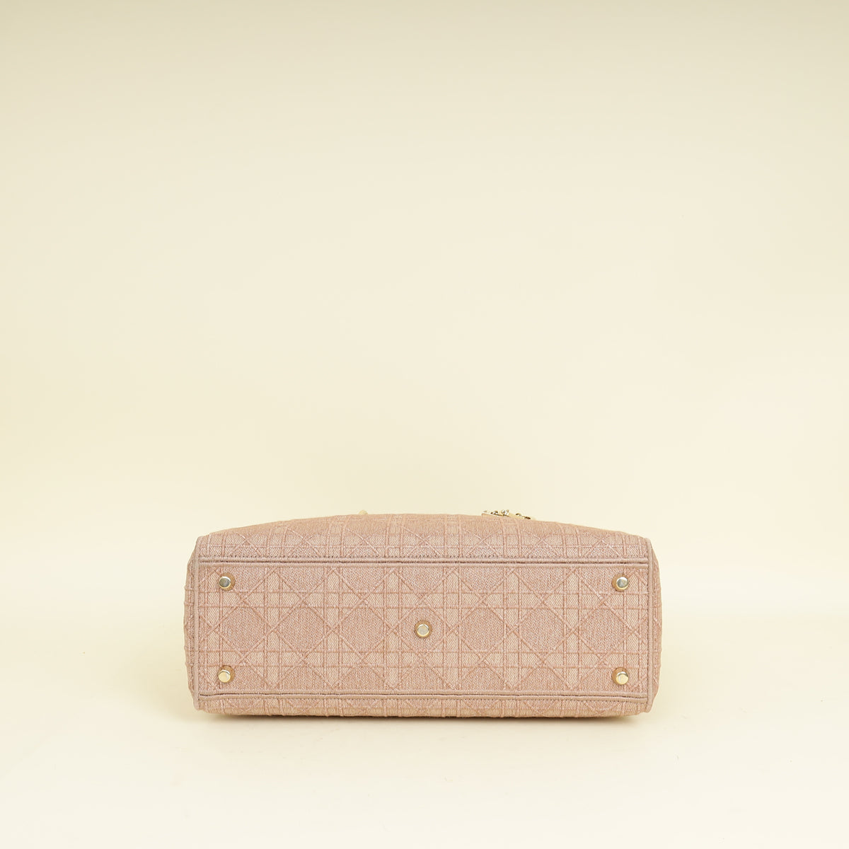 Christian Dior Pink Embroidered Lady D-Lite Large Bag