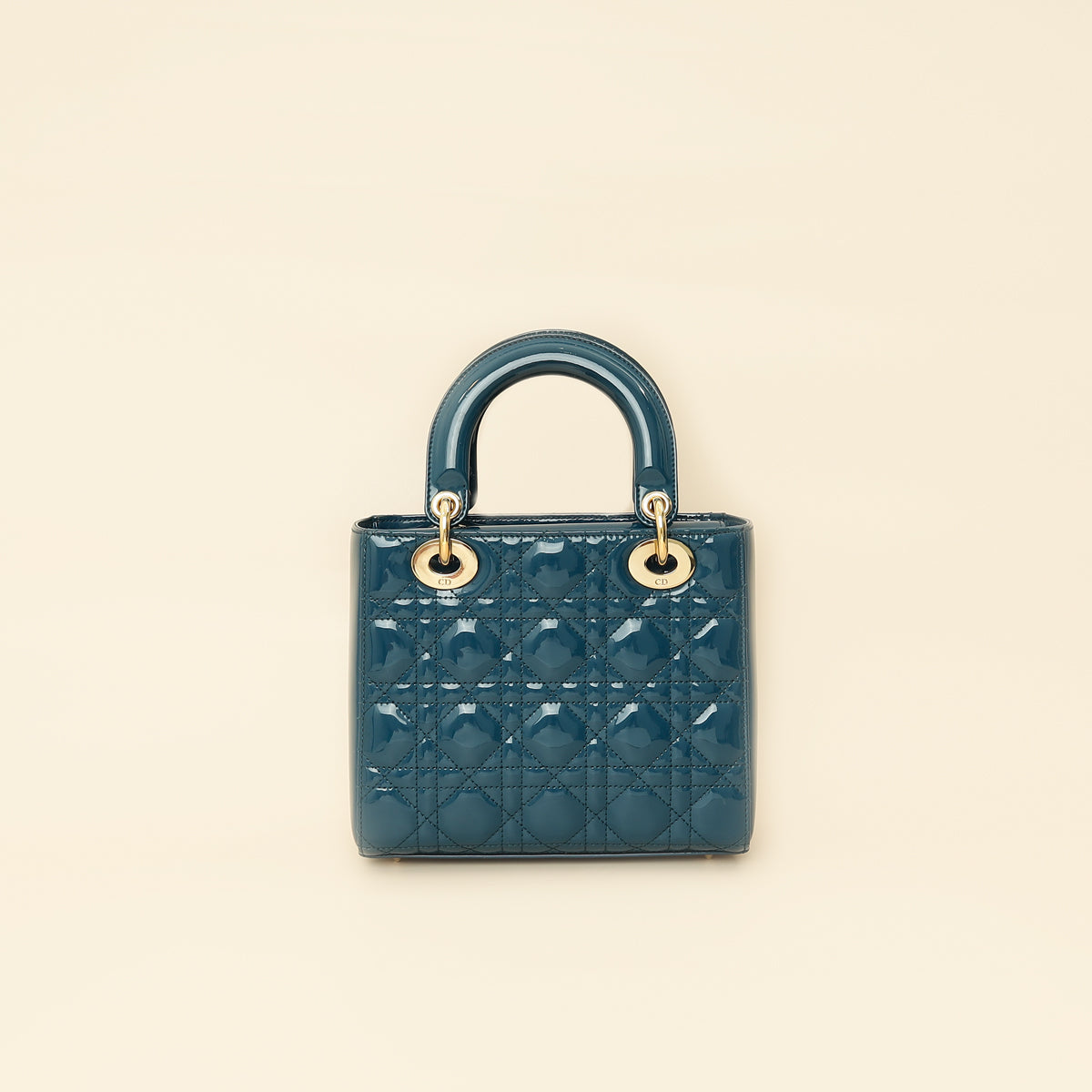 Christian Dior Petrol Blue Lady Dior Small Bag