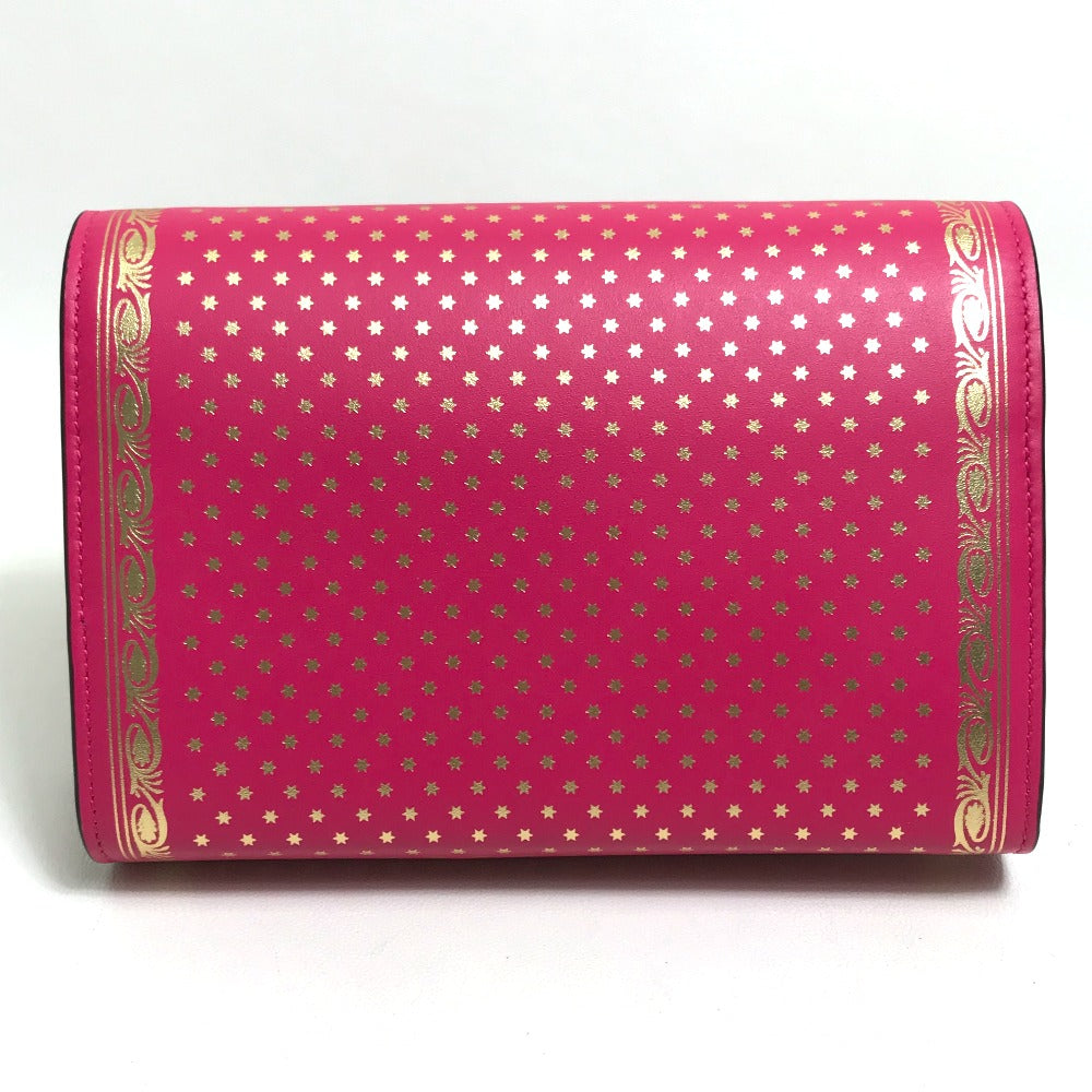 GUCCI Long Wallet Purse 524967 leather Pink / Gold GUCCY logo Women