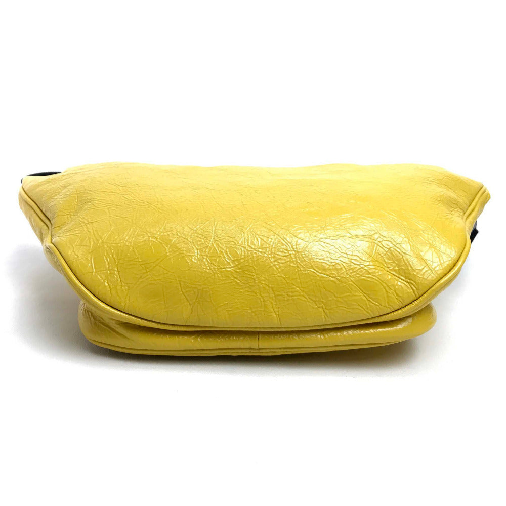 BALENCIAGA Sling bag 529550 leather yellow EXPLORER BELT PACK mens(Unisex)