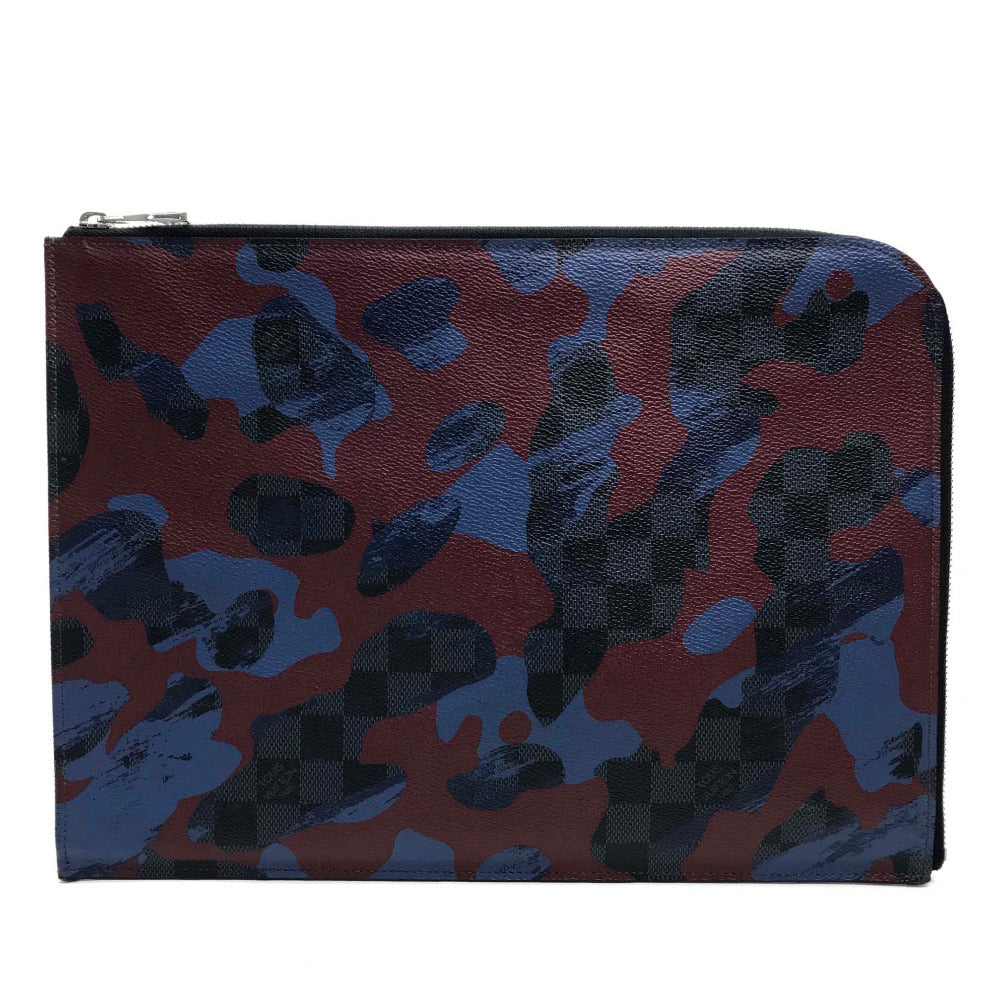 LOUIS VUITTON Clutch bag N63292 Damier Grafitto Canvas multicolor Damier Cobalt camouflage Pochette Jules GM mens Used