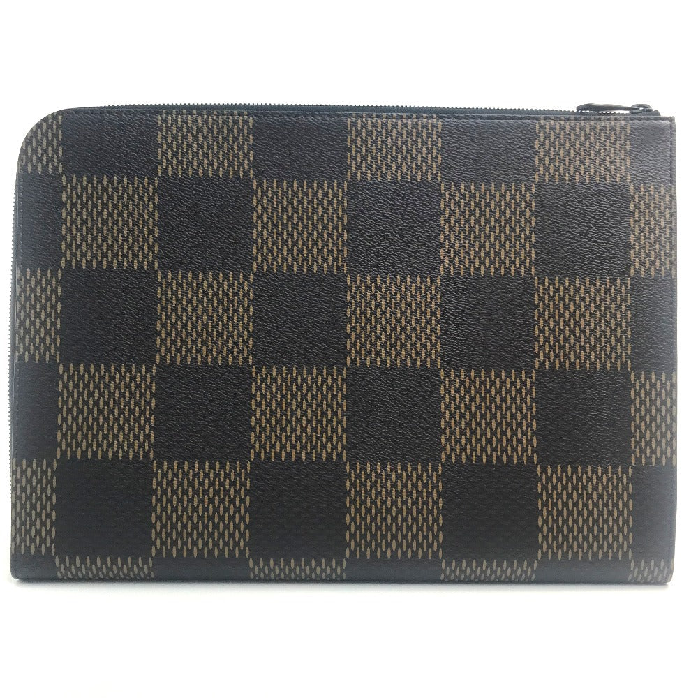 LOUIS VUITTON Clutch bag N60390 Damier canvas Brown Damier Giant Pochette Jules mens Used