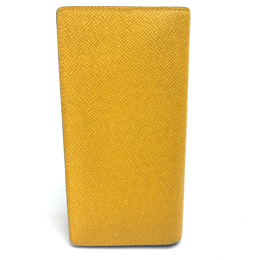 LOUIS VUITTON Long Wallet Purse M42087 Taiga Leather yellow Taiga Portefeuille Blaza mens