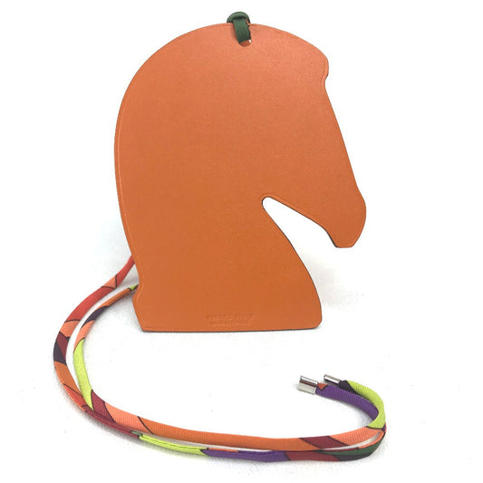 HERMES charm Chevre / Silk Pink purple / orange Samarkand Women Used