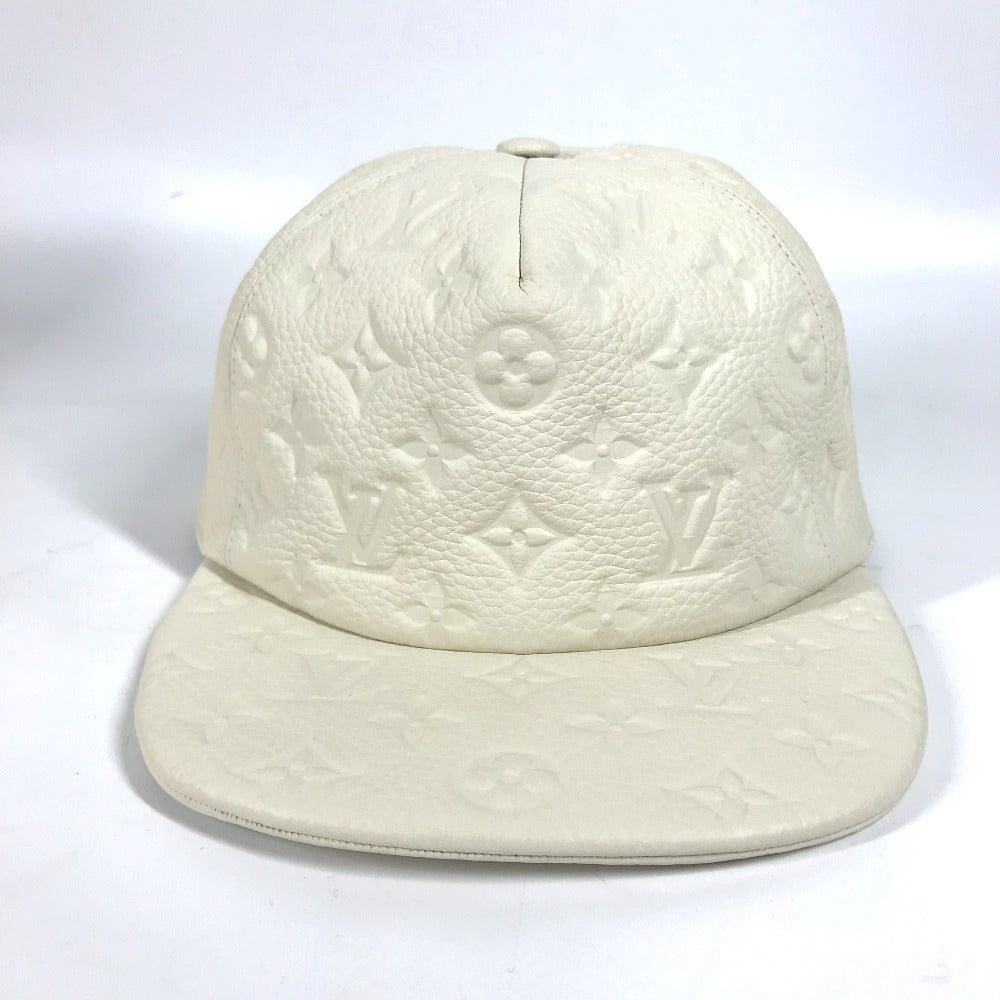 LOUIS VUITTON hat MP2321 Monogram Ann Platt Leather white Monogram Ann Platt Casquette Quill 1.0 unisex(Unisex) TU