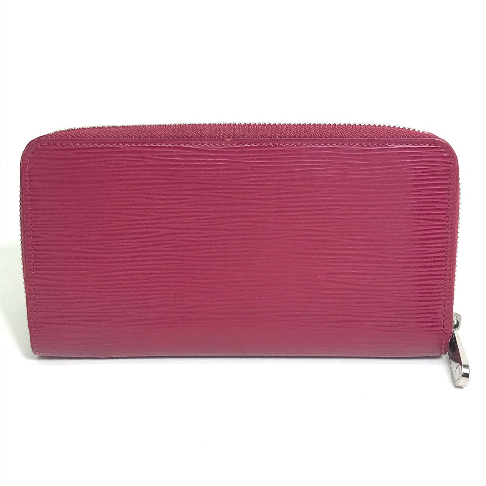 LOUIS VUITTON Long Wallet Purse M60305 Epi Leather Dark pink Epi Zippy wallet Women
