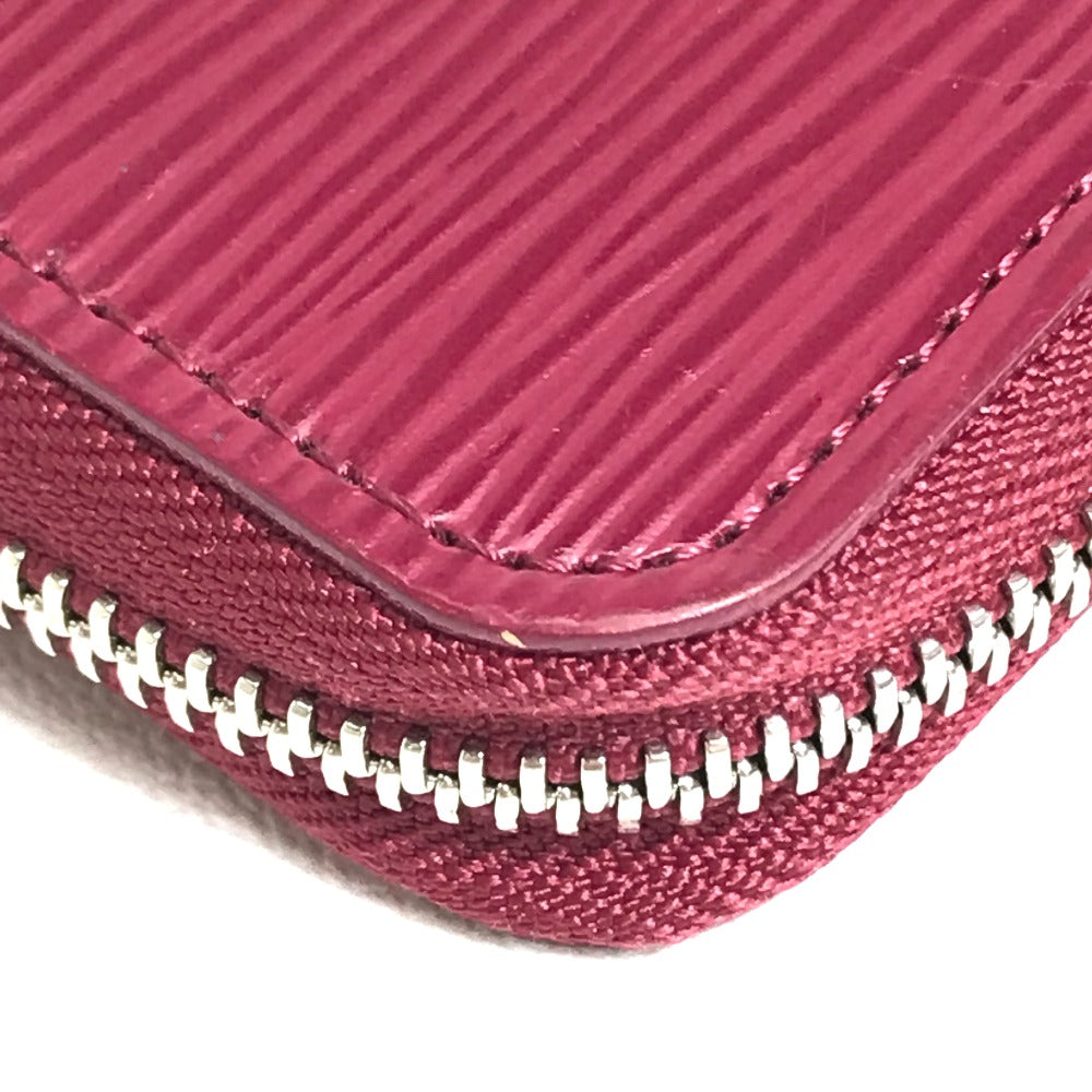 LOUIS VUITTON Long Wallet Purse M60305 Epi Leather Dark pink Epi Zippy wallet Women
