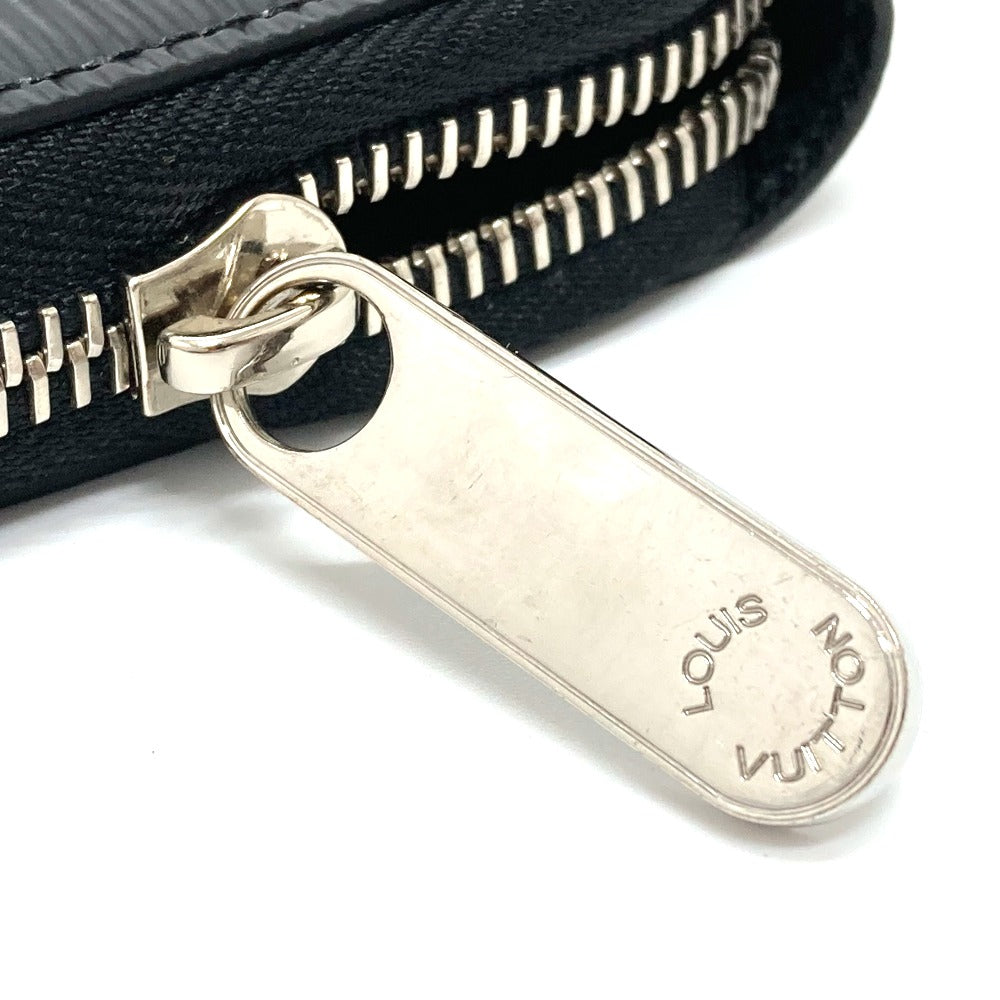 LOUIS VUITTON Long Wallet Purse M64838 Epi Leather black Epi Zippy wallet mens(Unisex)