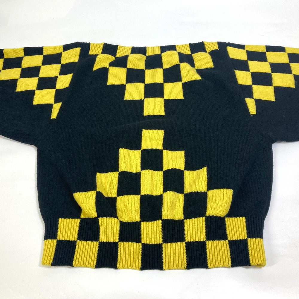 LOUIS VUITTON sweater Wool, Cashmere By color apparel checkerboard knit Women L