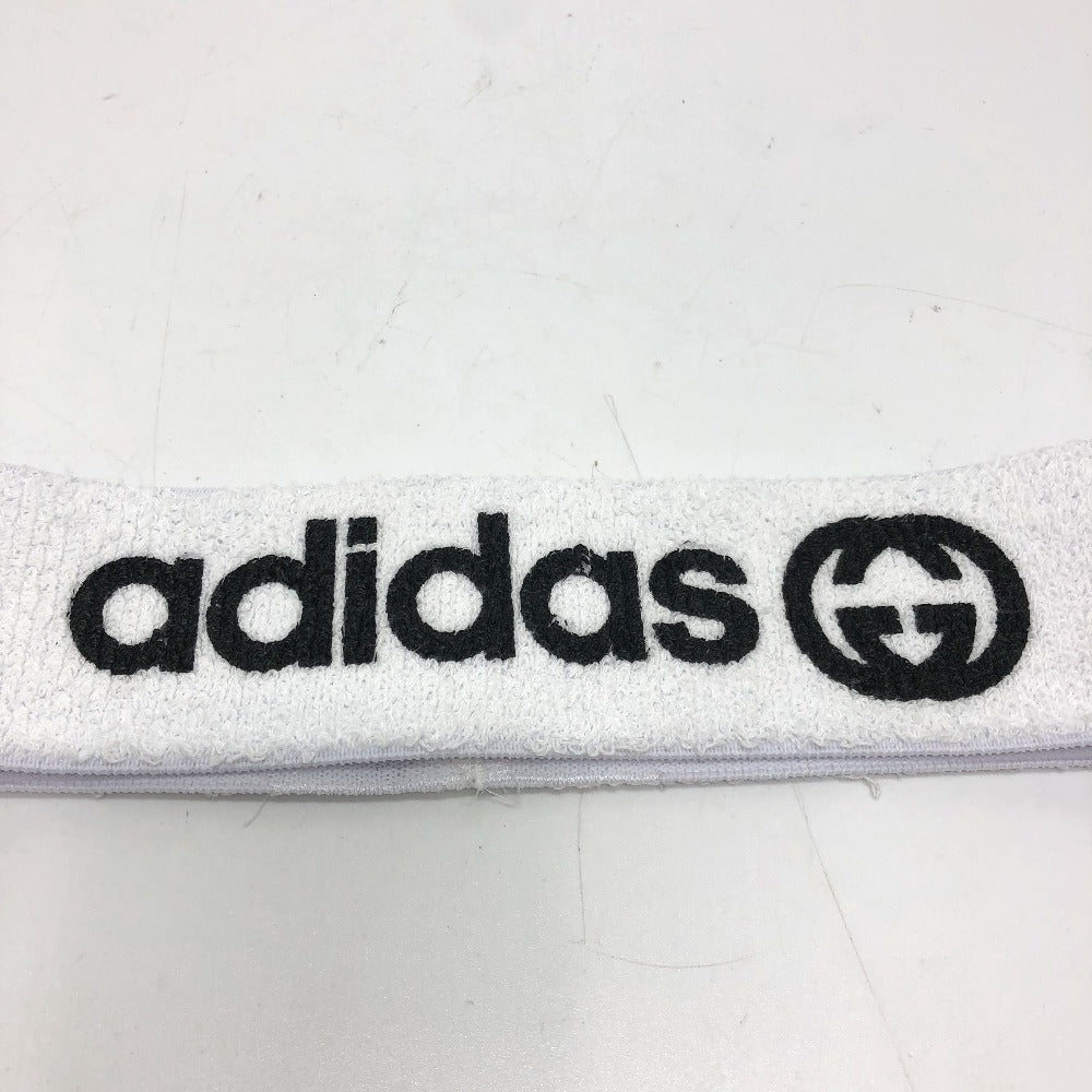 GUCCI hair accessory 703594 polyester white logo Adidas adidas collaboration Women M