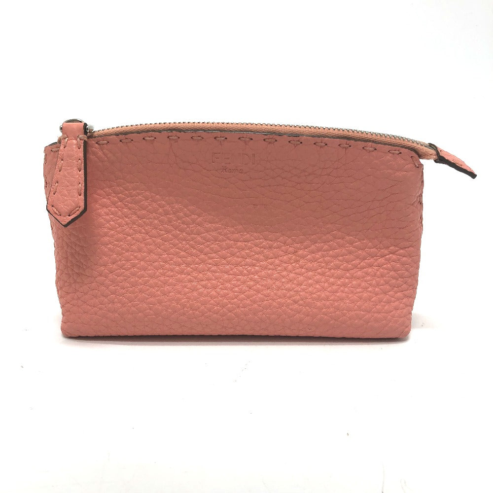 FENDI Pouch 8N0114 leather pink Celeria Women