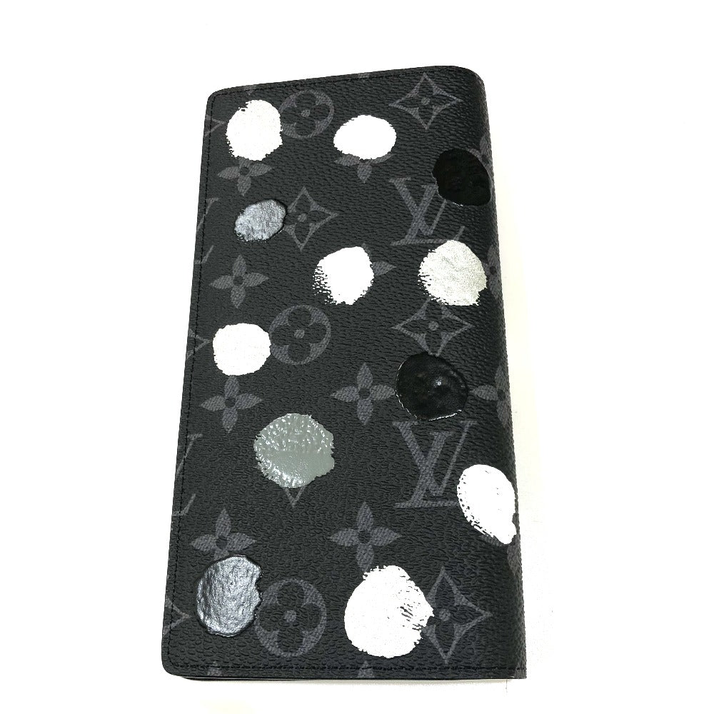 LOUIS VUITTON Long Wallet Purse M81932 Monogram Eclipse Canvas black Monogram Eclipse Portefeuille Braza mens