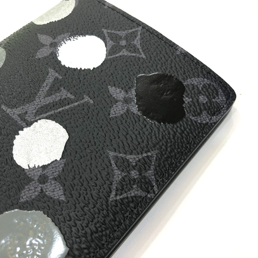 LOUIS VUITTON Long Wallet Purse M81932 Monogram Eclipse Canvas black Monogram Eclipse Portefeuille Braza mens