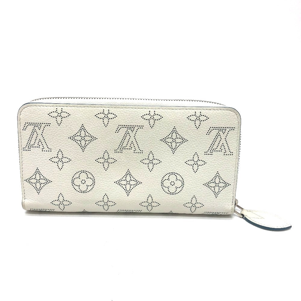 LOUIS VUITTON Long Wallet Purse M69215 Monogram Mahina white Monogram Mahina Zippy wallet Women