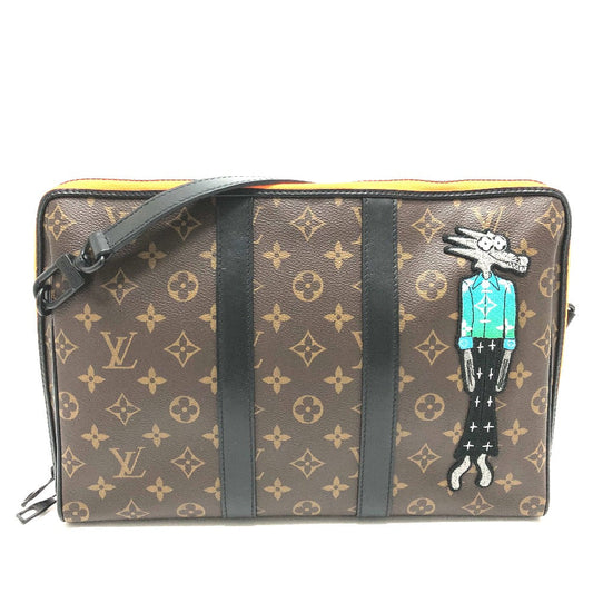LOUIS VUITTON Handbag Monogram canvas Brown Monogram LV Friends Keepall pouch mens