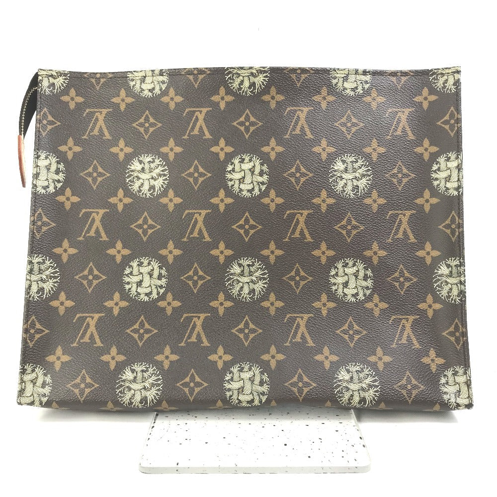 LOUIS VUITTON Clutch bag M41513 Monogram canvas Brown Monogram Christopher Nemeth Rope Pochette Voyage mens Used