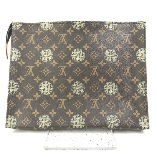 LOUIS VUITTON Clutch bag M41513 Monogram canvas Brown Monogram Christopher Nemeth Rope Pochette Voyage mens Used