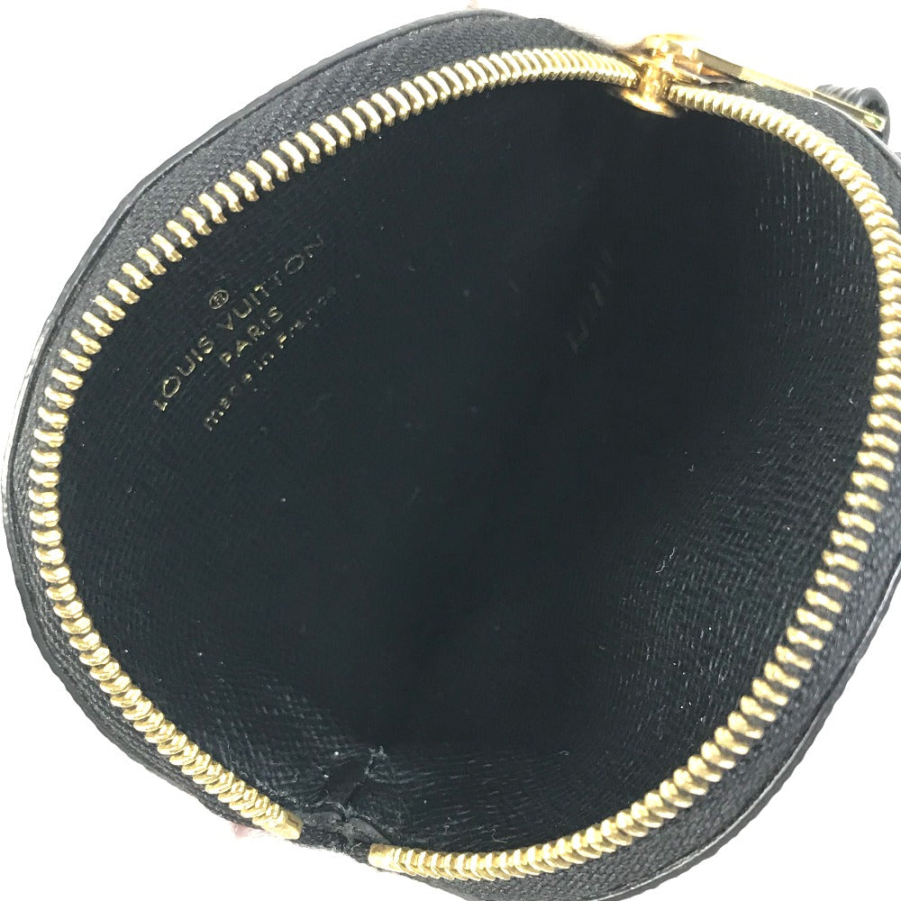 LOUIS VUITTON Coin case M69505 Monogram canvas Red x white x black LV Clafoutis Portonet Ron Women Used