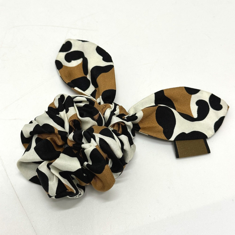 FENDI hair accessory silk Brown Leopard hair accessory Women